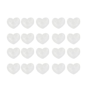 Carte couleur en verre, forme de cœur 50Pcs Carte d'affichage couleur pour ongles