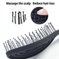 thumbnail image 2 of Plastic Hollow Non Knotting Hair Combs Soft Tooth Comb to No Harm GXxpa R8P9, 2 of 9