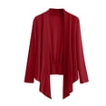 thumbnail image 1 of vdgthytj Womens Cardigan Lightweight Long Sleeve Open Front Mesh Tops Plus Size Casual Solid Color Cardigan, 1 of 3