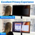 thumbnail image 4 of 22" Computer Privacy Screen Filter for 16:10 Aspect Ratio Widescreen Computer Monitor Protector Shield, Anti-Glare Anti-Scratch Anti Blue Light Desktop PC Monitor Private Protector Film, 4 of 5