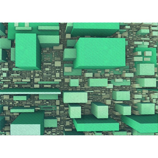 Ahgly Tapis Rectangulaire Lavable en Machine Intérieur Transitionnel Vert Menthe, 5 Pieds x 7 Pieds