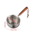 thumbnail image 1 of TIMIFIS Small Cooking Pot 304 Three-Layer Steel Thickened Hot Oil Small Pot Stainless Steel Deepened Min Splashing Oil Burning Oil Household Small Oil Pot Pans, 1 of 1