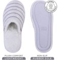 thumbnail image 3 of ROXONI Pantoufle pour Femmes Confortable en Mousse Mémoire, Semelle en Caoutchouc pour Intérieur et Extérieur, 3 of 6