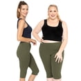 thumbnail image 2 of Stretch Is Comfort Women's Plus Size Knee Length Leggings| Adult X-Large - 7x, 2 of 5