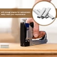 thumbnail image 2 of 1000pcs Narrow Crown Pneumatic Staples Metal Staples for Woodworking U Shape, 2 of 9