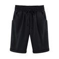 thumbnail image 1 of Innerwin Short Chaud Taille Haute Dames Mini Pantalon Plage Élastique Ourlet Short Noir S, 1 of 1