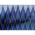 thumbnail image 4 of oneOone Cotton Poplin Blue Fabric Argyle Check Craft Projects Decor Fabric Printed By The Yard 56 Inch Wide, 4 of 4