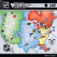 thumbnail image 1 of NHL Hockey Map 24" X 18" Puzzle, 1 of 2
