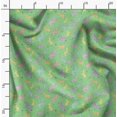 thumbnail image 2 of Soimoi Green Poly Georgette Fabric Wild Animal Printed Craft Fabric by The Yard 52 Inch Wide, 2 of 5