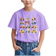 thumbnail image 1 of WRKEKC T-Shirts d'Été pour Garçons, T-Shirts Décontractés pour Garçons, T-Shirts Polyvalents Décontractés à Manches Courtes pour Enfants avec Motif Imprimé et Col Rond, 1 of 6