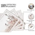 thumbnail image 4 of Vargottam Placemats- Placemat For Dining Table, Set Of 4- Printed & Reversible CottonNapkin-IndoorPlacematsFor Home & Kitchen Dining Table- Sparrow (Brown), 4 of 5