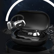 Meitianfacai Headphones Earbuds, 5.4 Earphones Ear Mounted Comfortable To Wear Directional Sound Transmission Stereo Sound Effect Earphones,Black