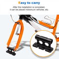 thumbnail image 2 of 2X Bicycle Rack Car Roof-Top Mount Racks Road Bike Carrier Front Fork Quick Release Fixed Clip Parking Rack Bracket,2set x Bike Fork Mount,Black, 2 of 8