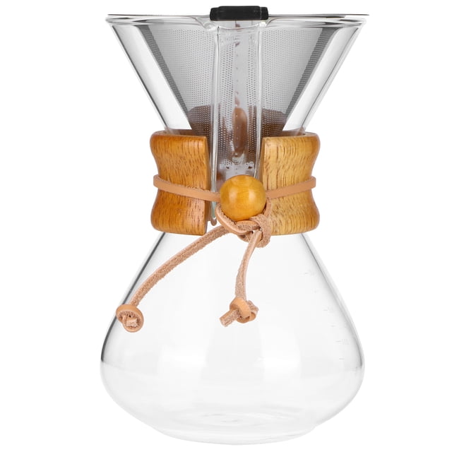 Filfeel Pour Over Coffee Maker, Easy To Clean Pour-Over Glass Coffeemaker, Coffee Lover For Coffee Home Use Cafe