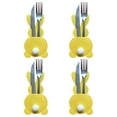 thumbnail image 1 of Nilvkv Ensemble de 4 Porte-Couverts Sac à Couverts de Pâques Ensemble de Couverts avec Queue, 1 of 6
