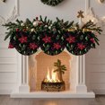 thumbnail image 5 of Christmas Decorations for The Home Winter Christmas Fireplace Strap Background Fabric Holiday Decorated Fireplace Scarf Christmas Decorations for Tree, 5 of 5