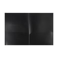 thumbnail image 1 of ZTTD 1Pc Two Pocket Plastic Folders, 2 Pocket Plastic Folders with Label Pocket, Plastic Folders with Pockets and Business Card Slot, Aesthetic File Folders, Letter Size, Black, 1 of 5