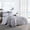 Grey, variant on Swift Home 100% Cotton Yarn-Dyed Stripe Gauze Duvet Cover Set, Textured, Full/Queen, Grey
