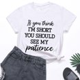 thumbnail image 1 of EGNMCR T Shirts pour Femmes Women's Mode Été Col Rond Loisirs Manches Courtes Hauts Imprimés, 1 of 4
