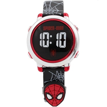 Spiderman LED Watch with 3D mask on strap