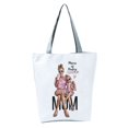 thumbnail image 1 of Big Capacity Washable Foldable Shoulder Pouch Cute Mom Baby Print Tote Pouch for Work, 1 of 10