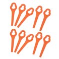 thumbnail image 4 of Grass Cutter Tool Blades, Harsh Weather Resistant ABS Lawn Mower Plastic Blade Strong Toughness  For Replacement For Garden Orange, 4 of 8