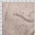 thumbnail image 4 of oneOone Viscose Jersey Peach Fabric Geometric Craft Projects Decor Fabric Printed By The Yard 60 Inch Wide, 4 of 5