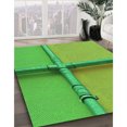 thumbnail image 3 of Ahgly Tapis d'Intérieur Lavable en Machine Carré Transitionnel Vert Émeraude, 3 Pieds Carré, 3 of 7