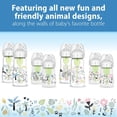 thumbnail image 4 of Dr. Brown's Natural Flow Anti-Colic Options+ Wide-Neck Baby Bottle Ocean Designs, 2 x 9oz Bottles, 4 of 9