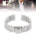 thumbnail image 1 of Stainless Steel Watch Strap, Polished Replacement Watch Strap With  Buckle, Metal Watch Strap, Watch Straps, Watch Maker And Repairer Supplies, 1 of 8