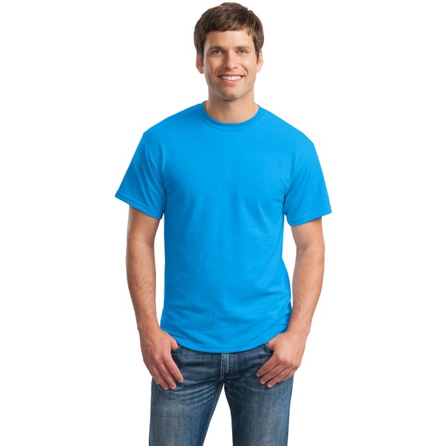 Gildan T-Shirt pour Hommes à Manches Courtes DryBlend 50 Coton/50 Polyester - 8000