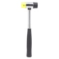 thumbnail image 1 of Rubber Hammer Double Faced Mallet Steel Pipe Handle Hand Tool for Installation RepairΦ30mm 255mm, 1 of 14