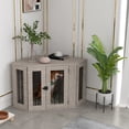 thumbnail image 2 of PawHut Dog Crate Furniture, 41 Inch Corner Design with Cushion for M Dogs, 2 of 10