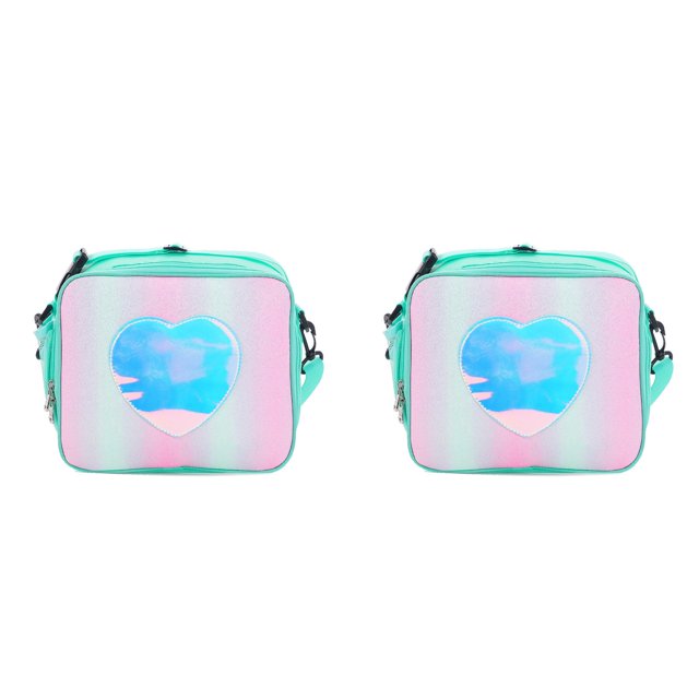 (2-Pack) Rinsvye Lunch Box for Girls Work Bags for with Lunch Kids insulated Lunch Bag Womens Lunch Tote insulated Back To School Reusable Womens Lunch Bags for Work Lunch Box for Girls Rainbow Bag