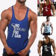 thumbnail image 4 of Body Fitness Tops Gym Stringer Workout Vest Singlet Men Shirt, 4 of 5