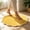Yellow, variant on Flower Shape Bathroom Floor Mat, Staron Soft Absorbent Antiskid Bath Rug 23.62x23.62 Inch, Decorative Waterproof Comfortable Mat for Bathroom Door Home Floor Protection, White
