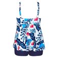thumbnail image 5 of HAWEE Womens Plus Size Tankini Swimsuits with Shorts Two Piece Bathing Suit Floral Printed Swimwear, 5 of 5
