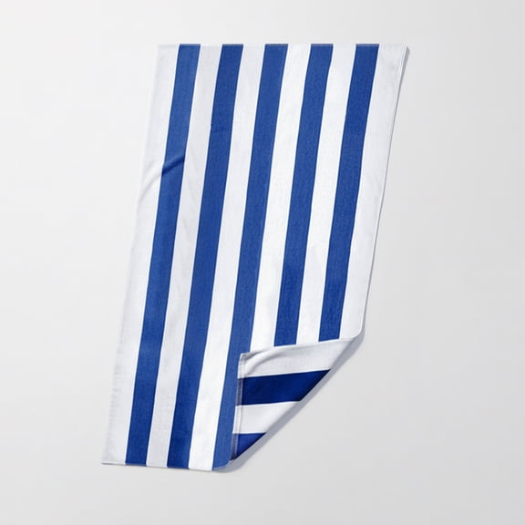Mainstays Cabana Stripe Beach Towel, Blue, 1 Piece, 30" x 60"
