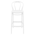 thumbnail image 3 of Compamia Victor Tabouret de Bar Contemporain pour Intérieur et Extérieur - Ensemble de 1, Blanc, 3 of 5