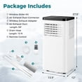 thumbnail image 3 of Gymax 8000 BTU Portable Air Conditioner w/ Control Panel & Remote Control, 3 of 10