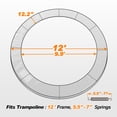 thumbnail image 2 of ExacMe Trampoline Replacement Safety Pad Round Spring Cover, 12ft Blue, 2 of 7