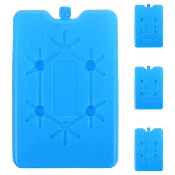 KAKOWELY 4 Pcs Reusable Ice Packs For Air Cooler Fans And Food Preservation 200ml Portable Freezer Blocks For Outdoor Picnic Ice Cooling Packs,6.3X"X4.33"X0.51"