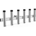 thumbnail image 1 of Support de Canne à Pêche en Acier Inoxydable pour Attelage, Récepteur de 2 Po, Support de Canne à Pêche Réglable à 6 Tubes, Argent, 1 of 7