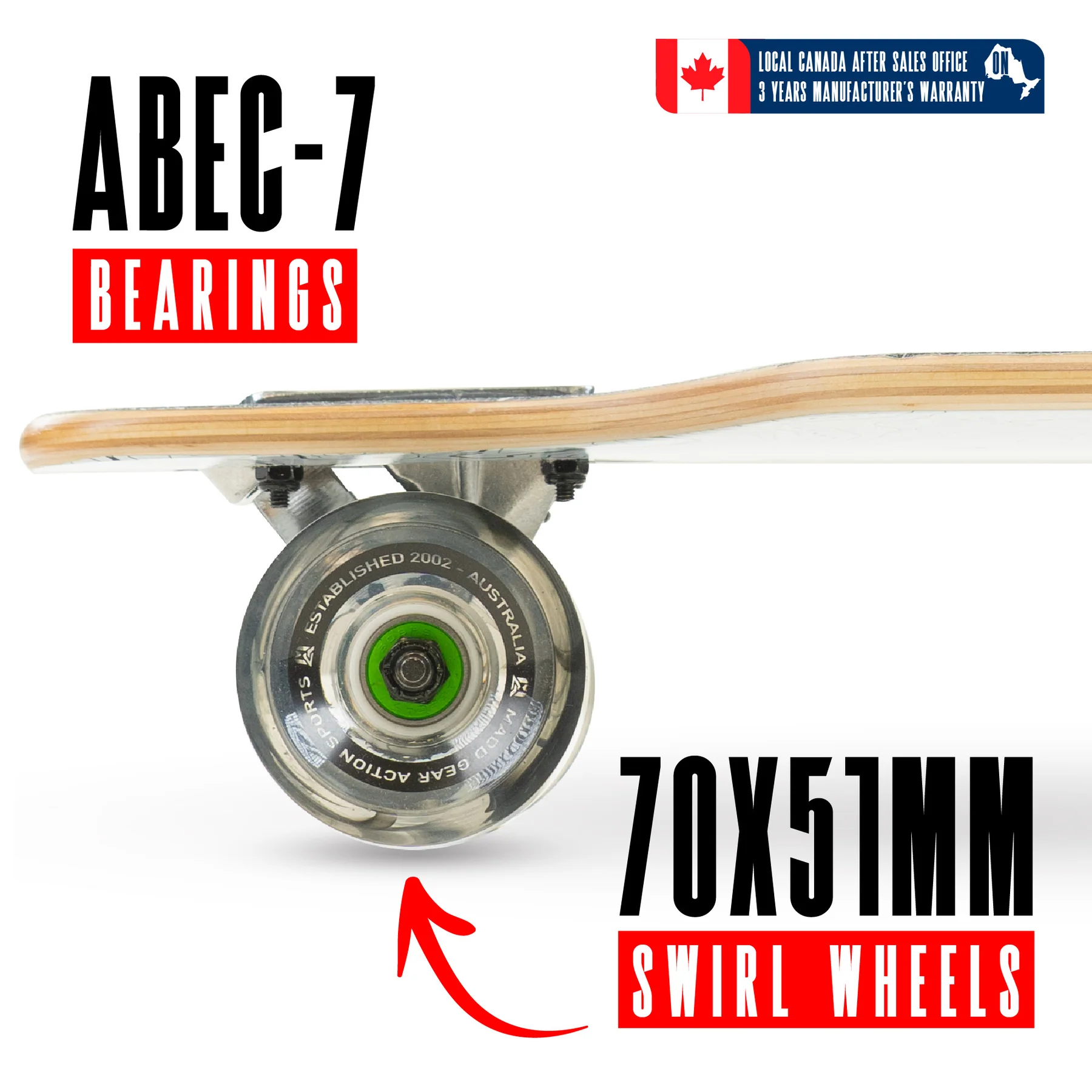 Madd Gear 31 Drop Through Skateboard - Terrain