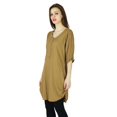thumbnail image 3 of Phagun Kurta Indienne de Designer Décontractée pour Femmes Kurti Unie Brune Haut en Rayonne Tunique Robe, 3 of 8