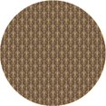 thumbnail image 1 of Ahgly Company Tapis Rond Lavable en Machine Intérieur Transitionnel Bronze Brun, 3 Pieds Rond, 1 of 7