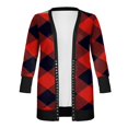 thumbnail image 2 of Femmes Noël Cardigan à Manches Longues Mi-Longues Outwears, 2 of 3