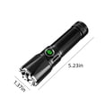 thumbnail image 3 of Dvkptbk Flashlight Led Flashlight,1000 Lumens Super Bright Flashlight, Zoomable, Rechargeable Flashlight with 4 Modes,, Powerful Handheld Flashlight Camping Essentials, 3 of 8