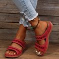 thumbnail image 2 of Fsgntruao Sandales Compensées Décontractées de Mode pour Femmes Dames Chaussures Pantoufles d'Extérieur, 2 of 7