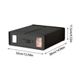thumbnail image 3 of Boovnll Under Bed Storage Containers, 13x15x5" Large Capacity Linen Underbed Storage for Blankets Towels Comforter Sweaters Pillows Sheets, Under Bed Storage, 3 of 7